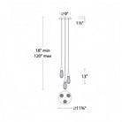 Hibiscus LED Multi Light Pendant Light Round Chandelier - Blushlighting