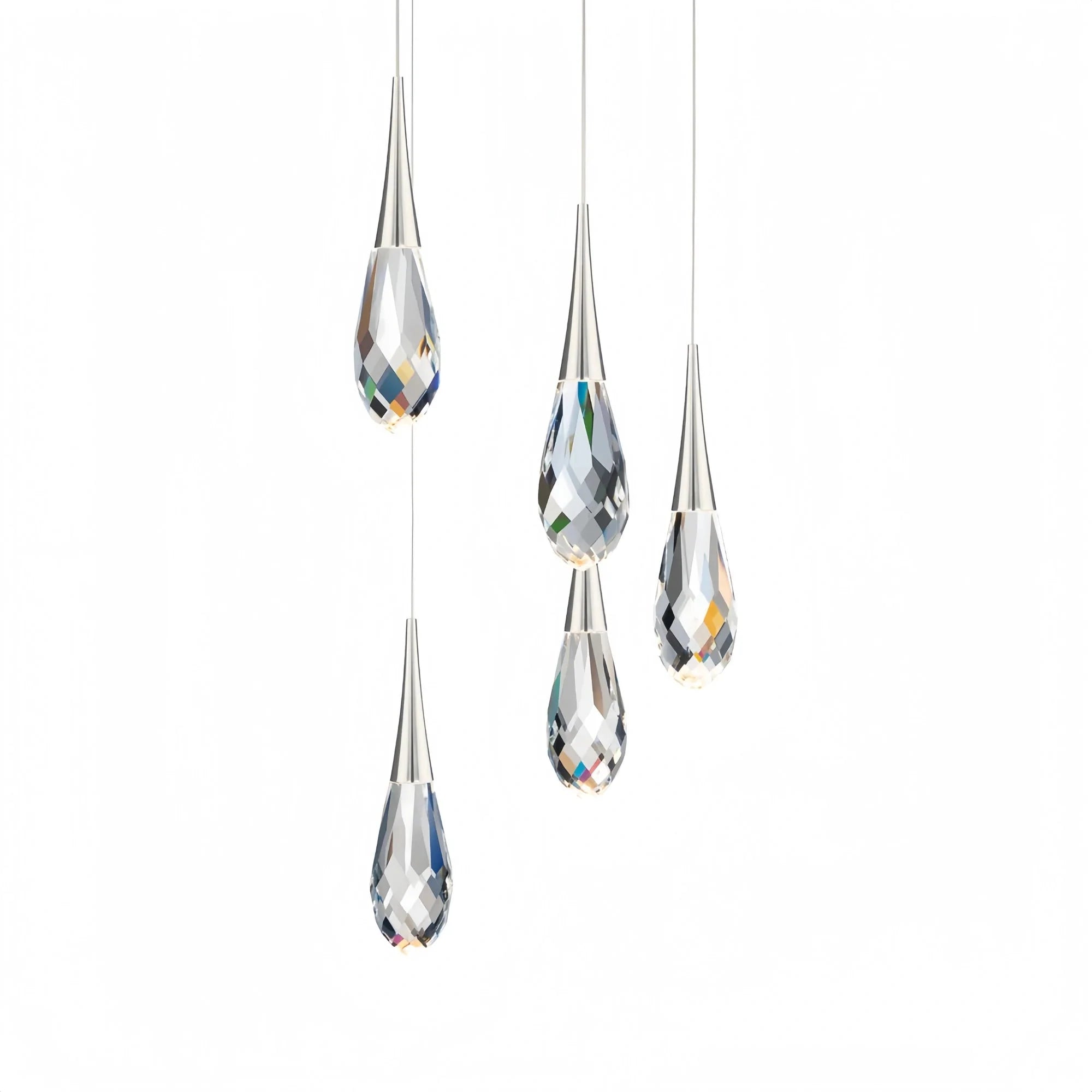 Hibiscus LED Multi Light Pendant Light Round Chandelier - Blushlighting