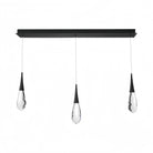 Hibiscus Linear LED Multi Pendant Light - 3 - LightAged BrassBlushlighting