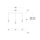 Hibiscus Linear LED Multi Pendant Light - Blushlighting