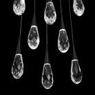 Hibiscus Square LED Multi Pendant Light - 41 - LightAged BrassBlushlighting