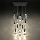 Hibiscus Square LED Multi Pendant Light - 41 - LightAged BrassBlushlighting