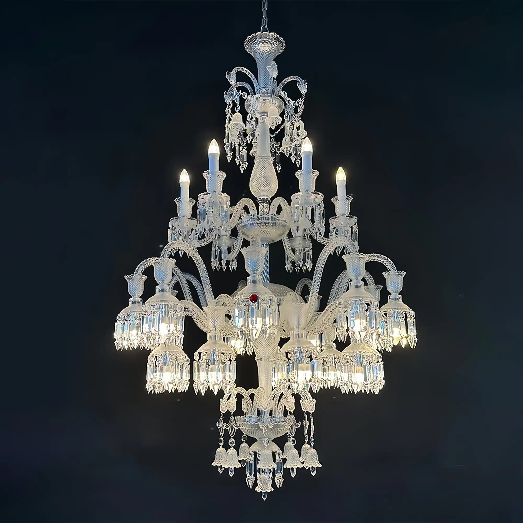 High Quality Lustre Solstice Chandelier Crystal Lighting 18 Lights - Blushlighting