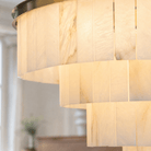 Hollis Modern Alabaster Dining Room Light - D600×H380Blushlighting