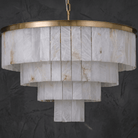 Hollis Modern Alabaster Dining Room Light - D600×H380Blushlighting