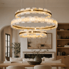Hollis Modern Alabaster Ring Chandelier - D600×H120Blushlighting