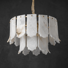 Hollis Modern Alabaster Round Pendant Light - D600×H370Blushlighting