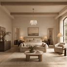 Hollis Modern Alabaster Round Pendant Light - D600×H370Blushlighting