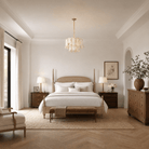 Hollis Modern Alabaster Round Pendant Light - D600×H370Blushlighting