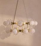 Holly Glass Chandelier 32"W - Blushlighting