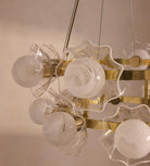 Holly Glass Chandelier 32"W - Blushlighting