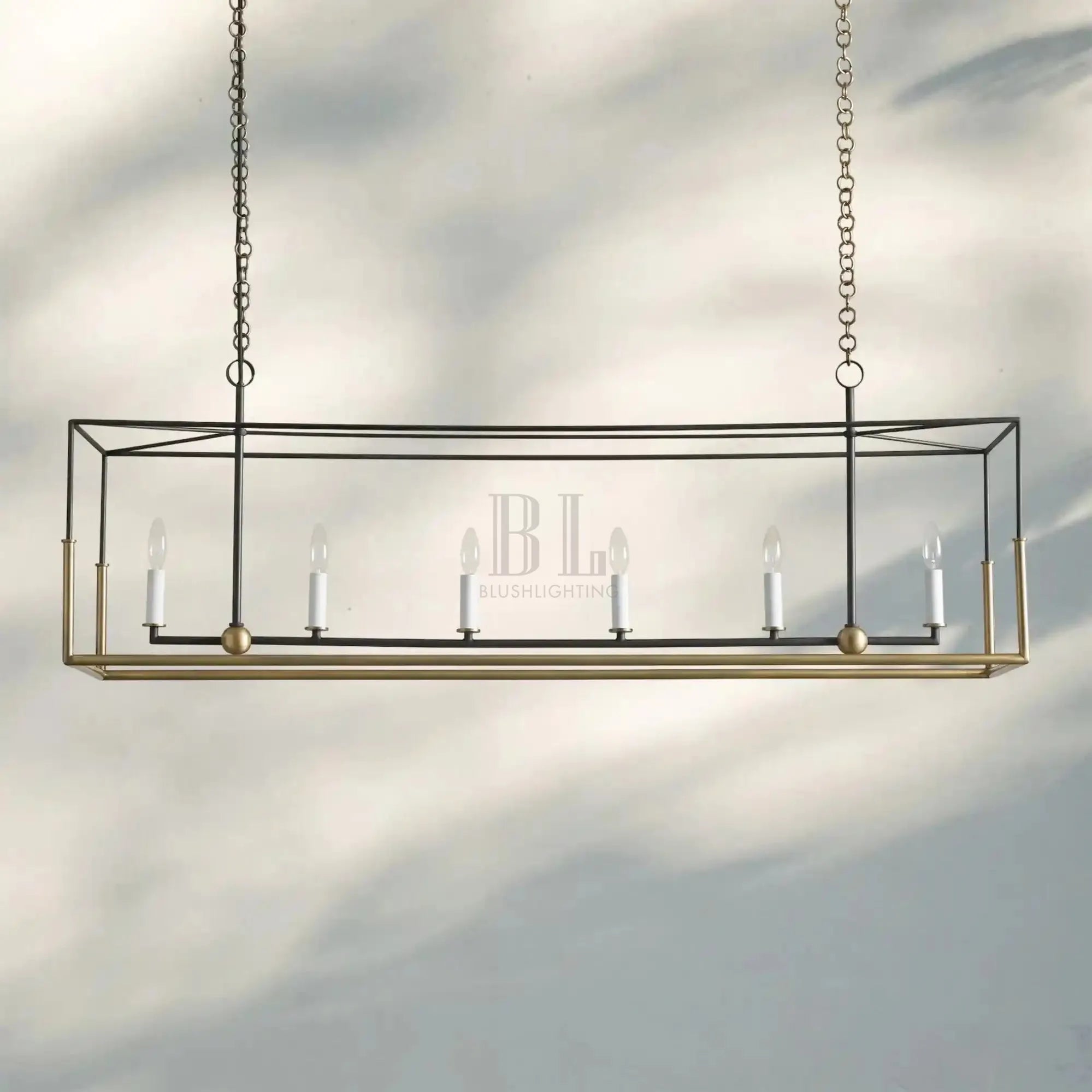 Holt 4/5 Lights Linear Chandelier - Blushlighting