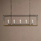 Holt 5/6 Lights Linear Chandelier - 43" 5-LightBlushlighting