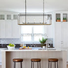 Holt 5/6 Lights Linear Chandelier - 43" 5 - LightBlushlighting