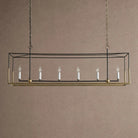 Holt 5/6 Lights Linear Chandelier - 55" 6-LightBlushlighting