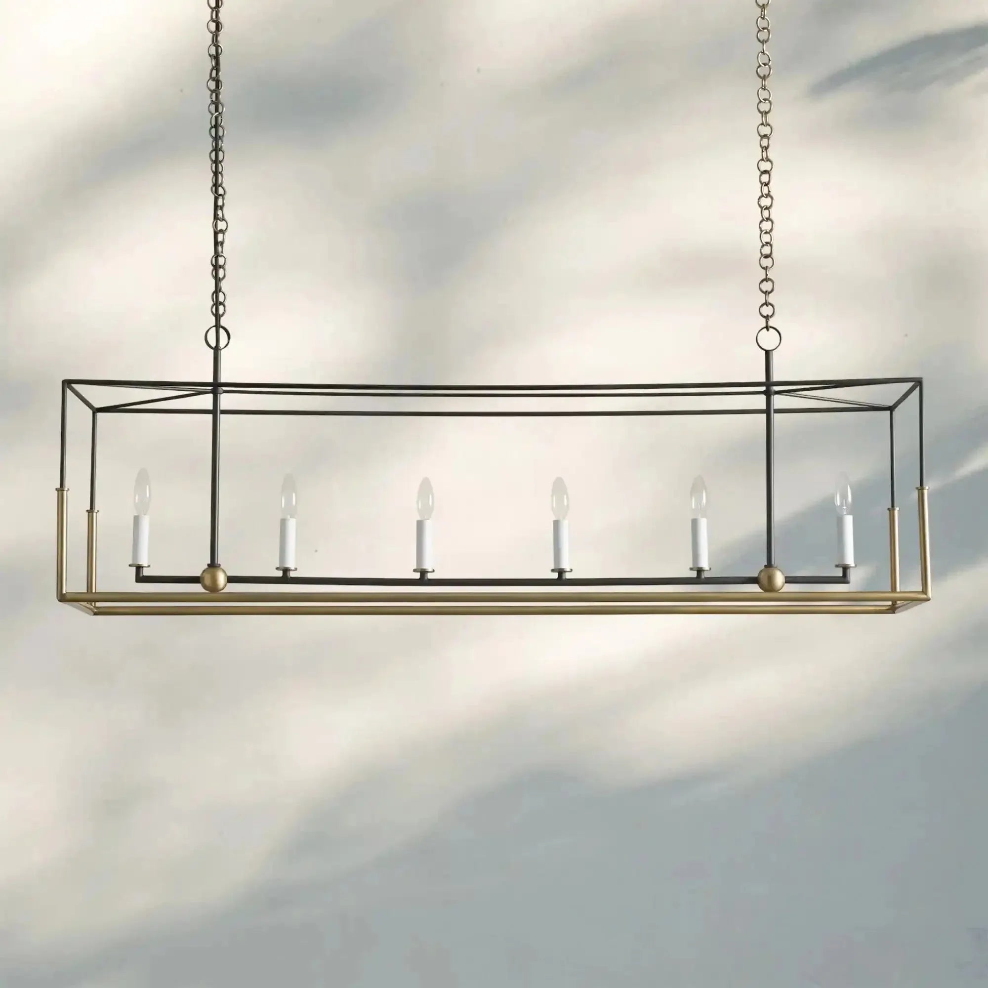 Holt 5/6 Lights Linear Chandelier - 55" 6 - LightBlushlighting