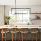 Holt 5/6 Lights Linear Chandelier - 43" 5 - LightBlushlighting
