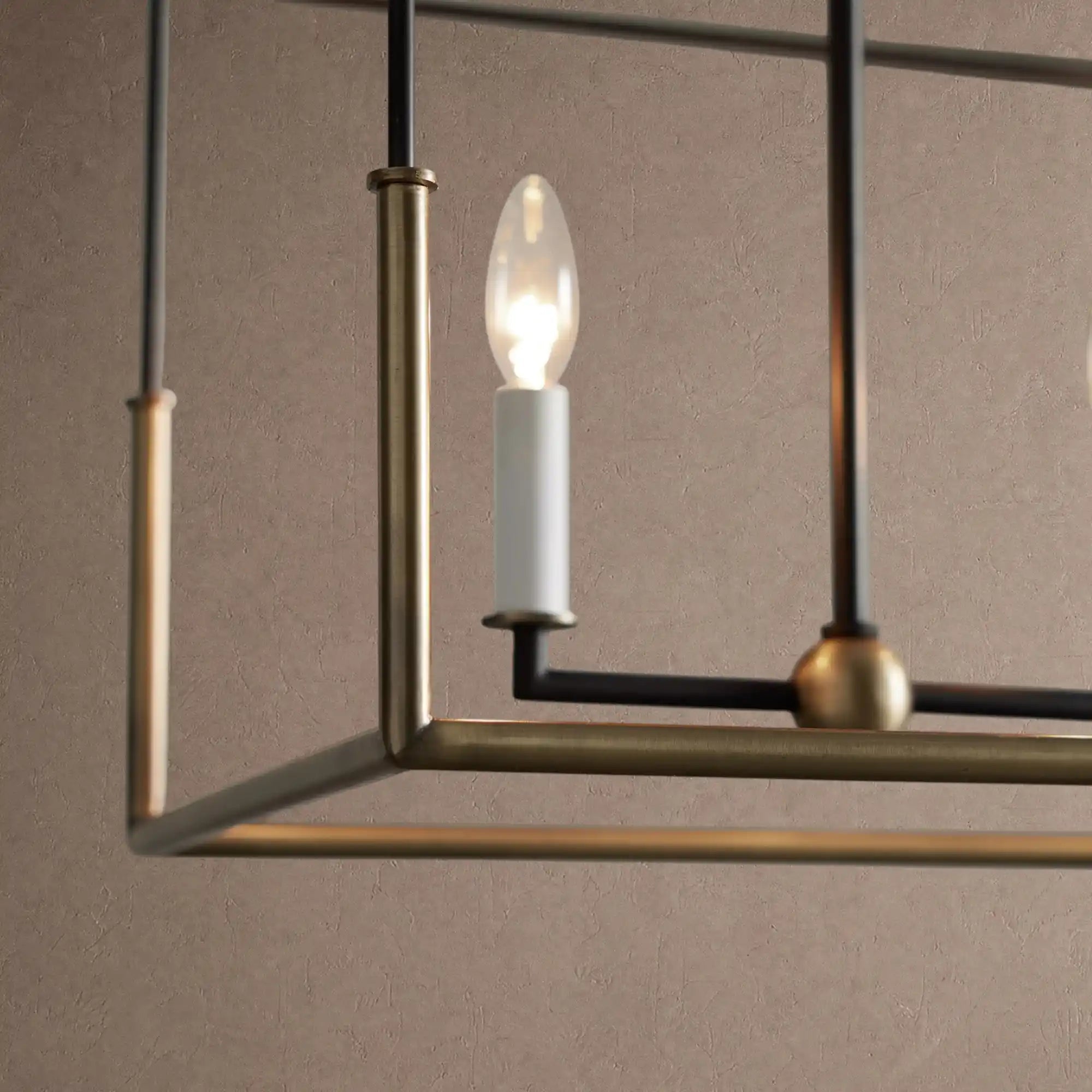 Holt 5/6 Lights Linear Chandelier - 55" 6-LightBlushlighting
