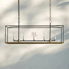 Holt 5/6 Lights Linear Chandelier - 43" 5 - LightBlushlighting