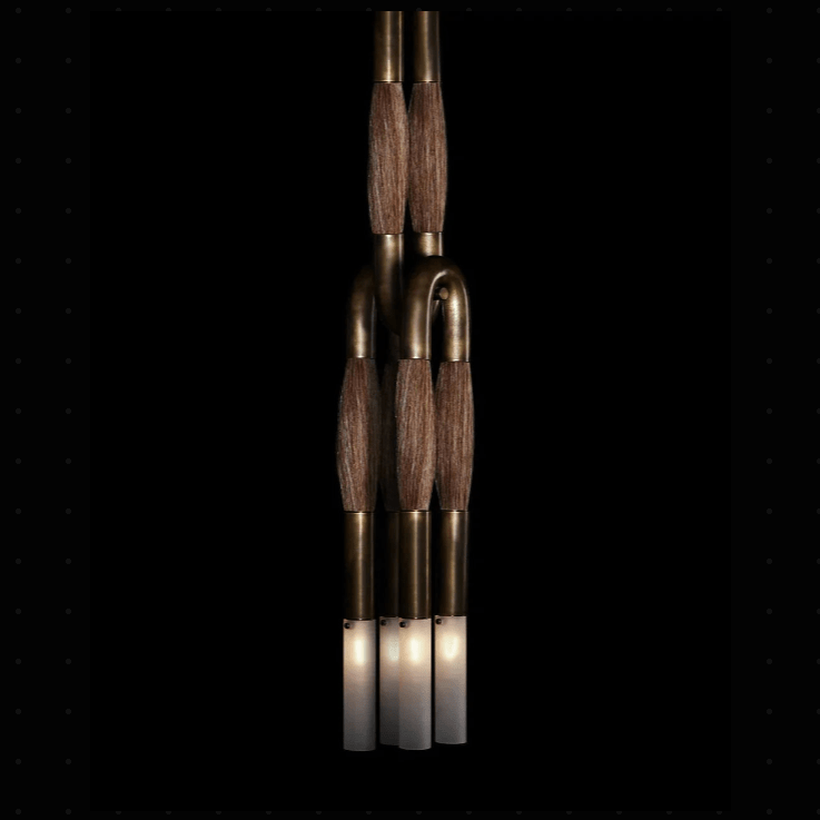Horsehair Pendant Light - AGED BRASSPALOMINOBlushlighting