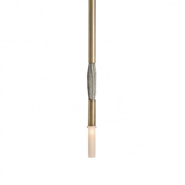 Horsehair Wall Sconce - Aged BrassPalominoBlushlighting