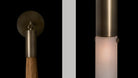 Horsehair Wall Sconce - Aged BrassJet BlackBlushlighting