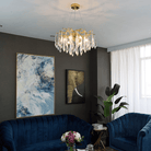 Hurrey Branch Crystal Rain Chandelier - 23.62" diamBlushlighting