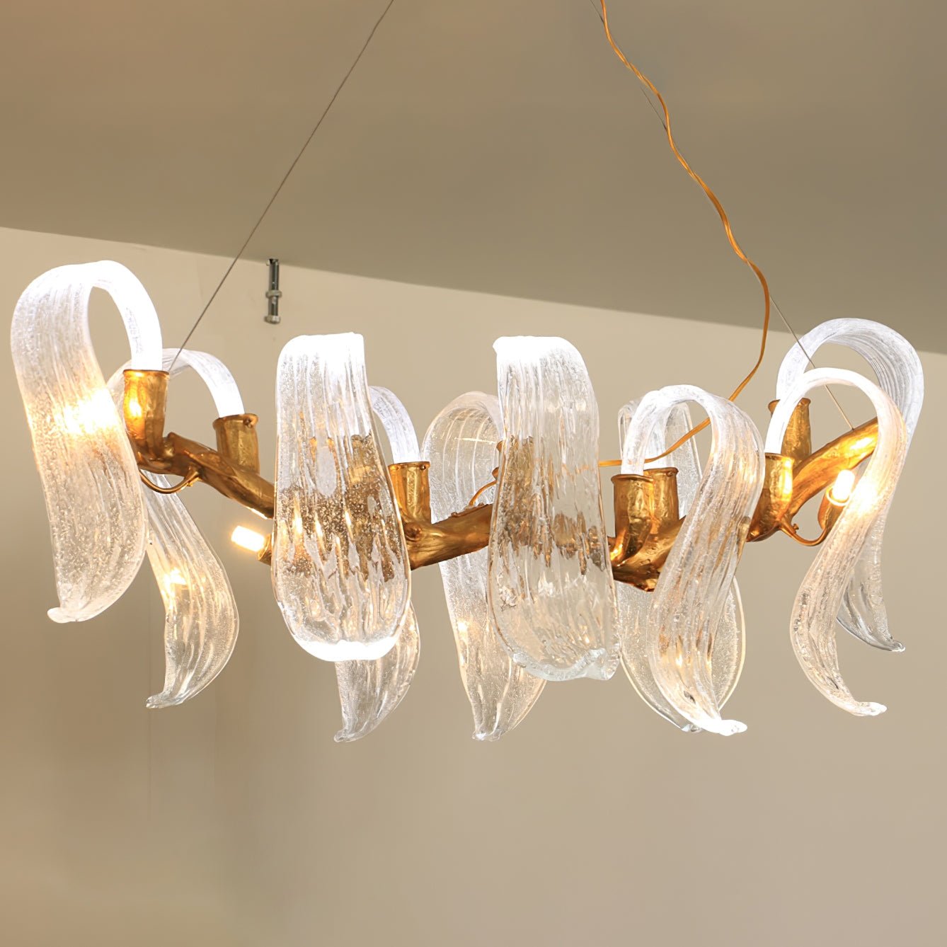 Icarus Wings Horizontal Branch Chandelier - L 39.4″ x W 15.7″ x H 15.7″ / L 100cm x W 40cm x H 40cmBlushlighting
