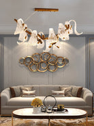 Icarus Wings Horizontal Branch Chandelier - L 39.4″ x W 15.7″ x H 15.7″ / L 100cm x W 40cm x H 40cmBlushlighting