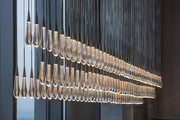 Solitaire Linear Chandelier 70"W 50"W