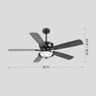 Indoor/Outdoor Ceiling Fans Farmhouse Modern Style 52" - Blushlighting
