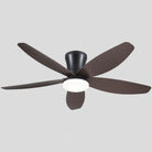 Indoor/Outdoor Recessed Black Ceiling Fan Light - Brown42"Blushlighting