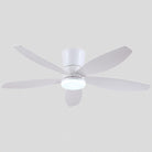 Indoor/Outdoor Recessed Black Ceiling Fan Light - White48"Blushlighting
