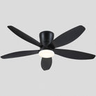 Indoor/Outdoor Recessed Black Ceiling Fan Light - Black48"Blushlighting