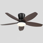 Indoor/Outdoor Recessed Black Ceiling Fan Light - Brown36"Blushlighting