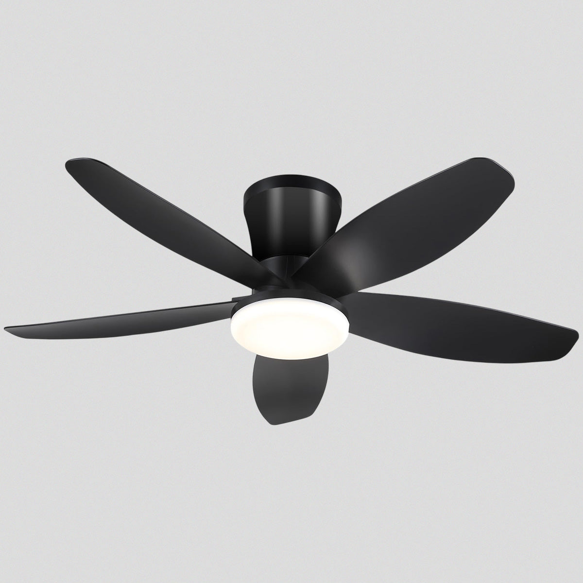 Indoor/Outdoor Recessed Black Ceiling Fan Light-ceiling light-Black-36"-Blushlighting