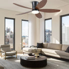 Indoor/Outdoor Recessed Black Ceiling Fan Light-ceiling light-Blushlighting