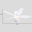 Indoor/Outdoor Recessed Black Ceiling Fan Light - White42"Blushlighting