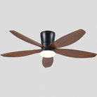 Indoor/Outdoor Recessed Black Ceiling Fan Light - Brown48"Blushlighting