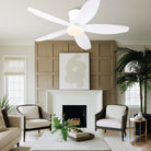 Indoor/Outdoor Recessed Black Ceiling Fan Light - Black36"Blushlighting