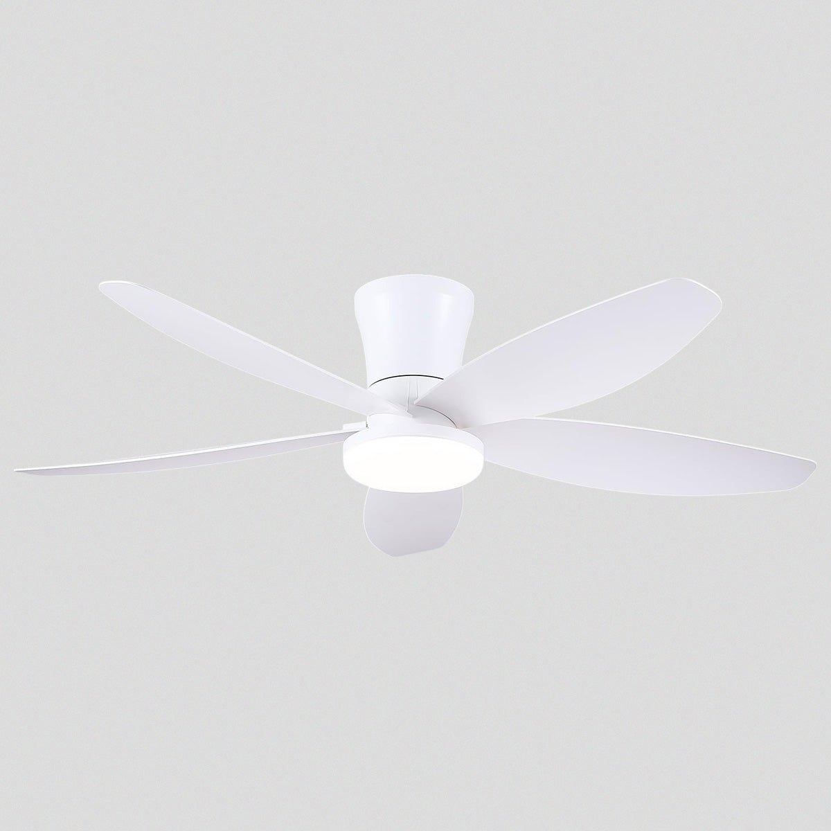 Indoor/Outdoor Recessed Black Ceiling Fan Light - White42"Blushlighting