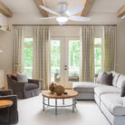 Indoor/Outdoor Recessed Black Ceiling Fan Light - Blushlighting