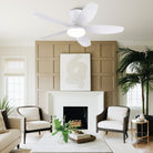 Indoor/Outdoor Recessed Black Ceiling Fan Light - Blushlighting