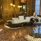 Ines brass three-light floor lamp product view 11
