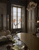 Ines brass three-light floor lamp product view 23