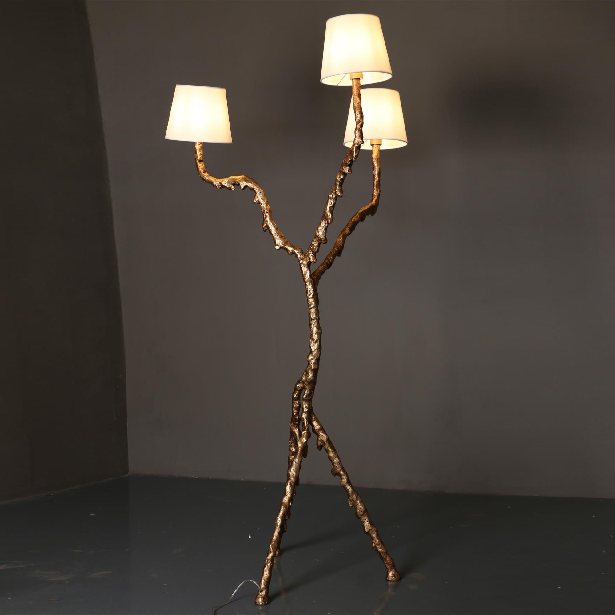 Ines brass three-light floor lamp product view 33