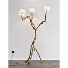 Ines Brass Three-Light Floor Lamp - Ø 31.5″ × H 78.7″Brass / WhiteUS PlugBlushlighting