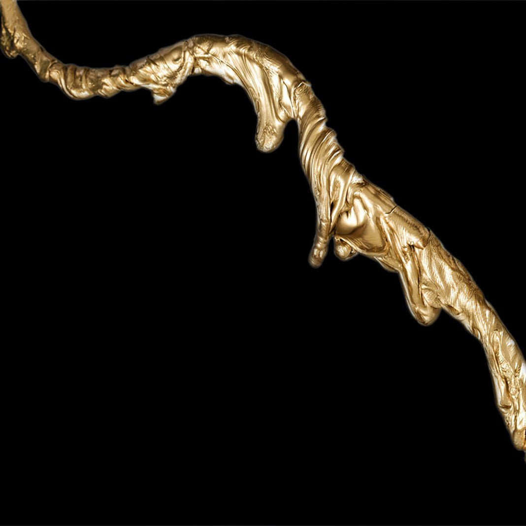 Ines Brass Three-Light Floor Lamp - Ø 31.5″ × H 78.7″Brass / WhiteUS PlugBlushlighting