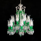 Inspired Lustre Clear & Green Crystal Lighting Chandelier - Blushlighting