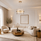 Iris Handblown Glass Petal Chandelier - Ø25.6" × H14" (Ø65 × H35.5 cm)Blushlighting